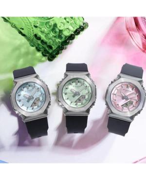 Women Sports Functional Diver Japan Quartz Analog Watch Alarm CASIO GM-S2110-1A7ER G-Shock Silver Dial 40.5mm image 6