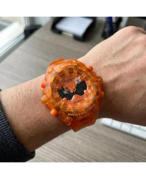 Men Sports Functional Diver Japan Quartz Digital Watch Timer CASIO GA-V01SKE-4AER G-Shock Oranžová Dial 49mm image 1