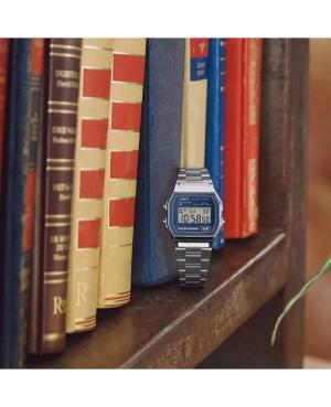 Kobiety Funkcjonalny Japonia kwarcowy cyfrowe Zegarek Budzik CASIO A158WEA-2EF Niebieska Wybierz 33mm image 4