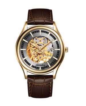 Men Classic Analog Swiss Automatic Watch ADRIATICA Silver color Dial 43mm A2804.1B17AS
