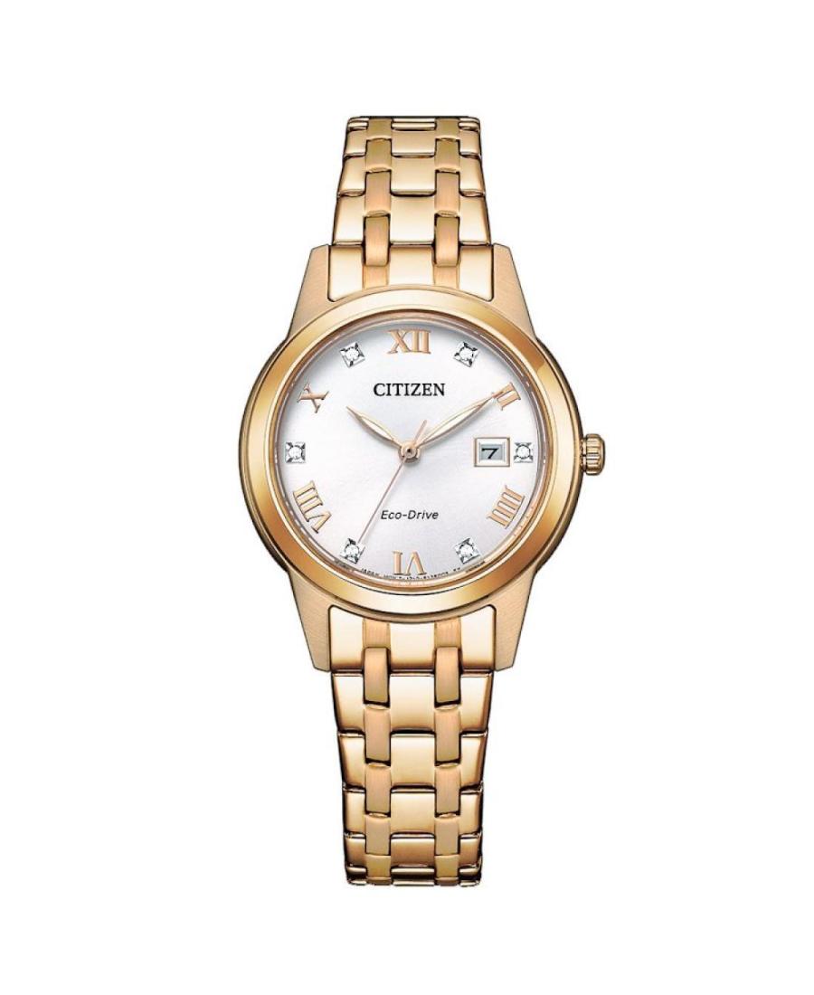 Women Classic Japan Eco-Drive Analog Watch CITIZEN FE1243-83A Silver Dial 29mm