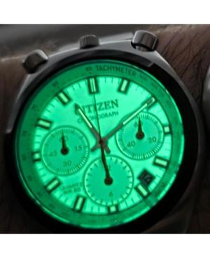 Men Classic Japan Quartz Analog Watch Chronograph CITIZEN AN3660-73X Green Dial 38mm image 3