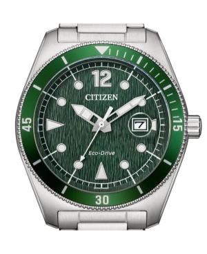 Men Klasické Sports Japan Eco-Drive Analog Watch CITIZEN AW1880-55X Zelená Dial 43mm image 2