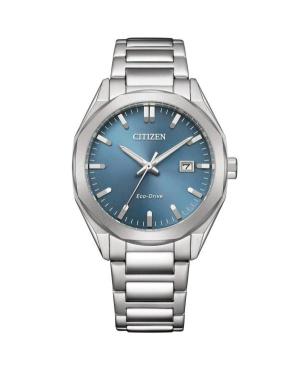 Vyriškas Klasikinis Japoniškas Elektroninis, Solar Rodyklinis Watch CITIZEN BM7620-83M Mėlyna Dial 38mm