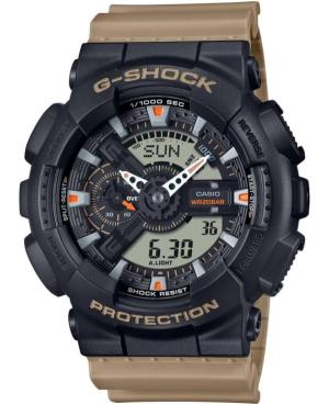 Men Sports Functional Diver Japan Quartz Analog Watch Alarm CASIO GA-110TU-1A5ER G-Shock Black Dial 51mm