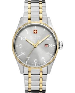 Vyriškas Klasikinis Swiss Kvarcinis Rodyklinis Watch SWISS MILITARY HANOWA SMWGH0000860 Silver color Dial 43mm