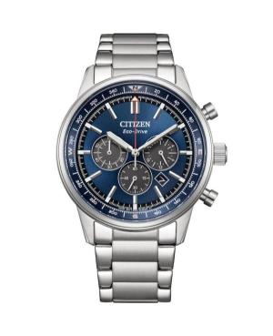 Men Sports Klasické Japan Quartz Analog Watch Chronograph CITIZEN CA4720-52L Černá Dial 42mm