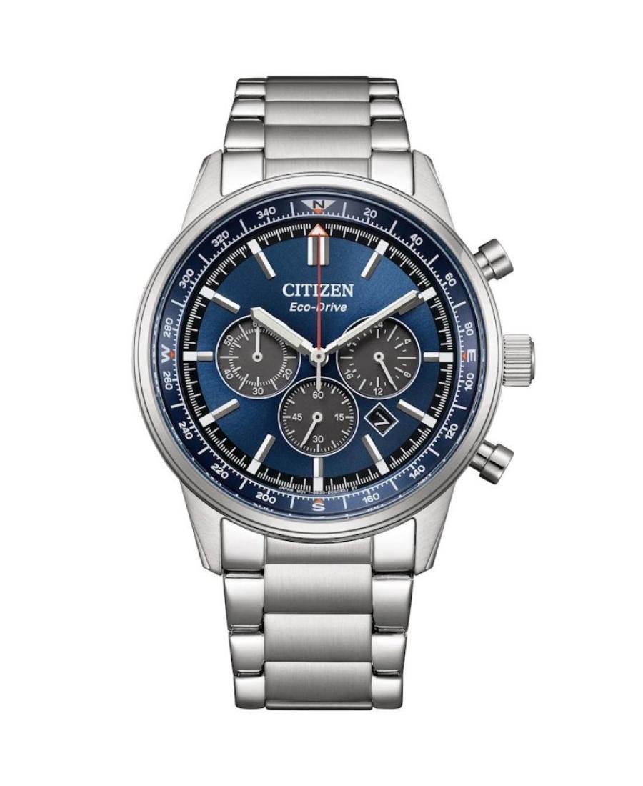 Men Sports Classic Japan Quartz Analog Watch Chronograph CITIZEN CA4720-52L Black Dial 42mm