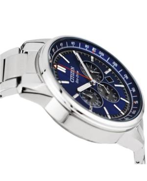 Men Sports Classic Japan Quartz Analog Watch Chronograph CITIZEN CA4720-52L Black Dial 42mm image 4