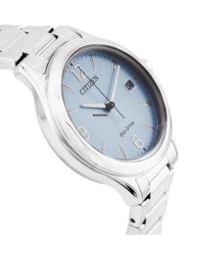 Женские Классические Японские Eco-Drive Аналоговый Часы CITIZEN FE6121-67L Синий Циферблат 33.5mm изображение 4