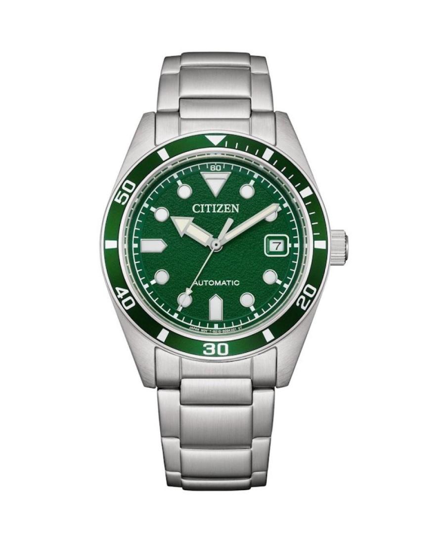 Men Klassisch Japan Automatic Analog Watch CITIZEN NJ0220-52X Grün Dial 38.5mm