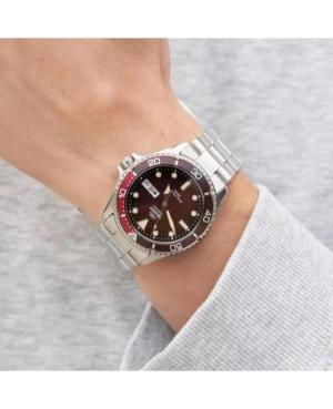 Men Sports Diver Japan Automatic Analog Watch ORIENT RA-AA0814R19B Burgundy Dial 41.8mm image 7
