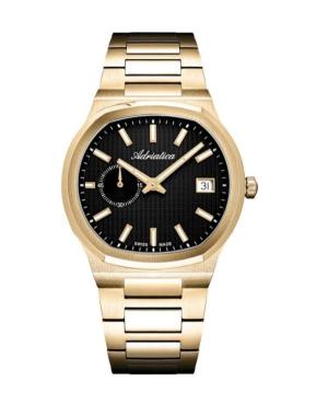 Men Classic Analog Swiss Automatic Watch ADRIATICA Schwarz Dial 40mm A8349.1114A