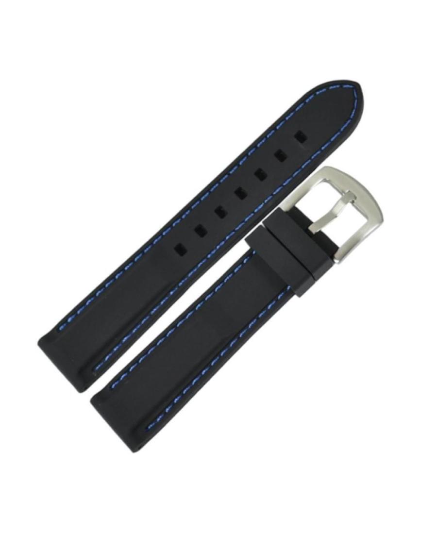 ACTIVE ACT.SL.JD003.01.BLS.22.W Silicone strap Black 22 mm