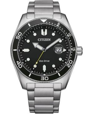 Men Sports Japan Eco-Drive Analog Watch CITIZEN AW1760-81E Schwarz Dial 43mm