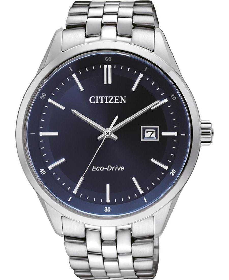 Men Classic Japan Eco-Drive Analog Watch CITIZEN BM7251-53L Blue Dial 41mm