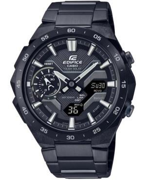 Vyriškas Klasikinis Su funkcijomis Japoniškas Elektroninis, Solar Digital Watch Timer CASIO ECB-2200DC-1AEF Juodas Dial 48mm