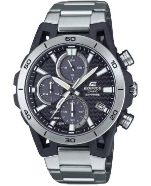 Men Klassisch Japan Quartz Analog Watch Chronograph CASIO EFS-S640D-1AVUEF Silver color Dial 44mm