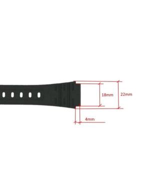 Watch Strap CASIO 71604816 Black 18 mm Černá 22 mm image 2