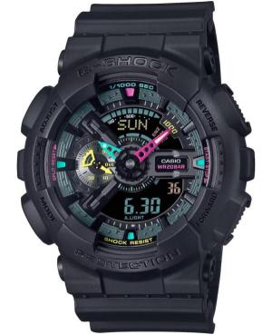 Men Functional Sports Diver Japan Quartz Digital Watch Timer CASIO GA-110MF-1AER G-Shock Schwarz Dial 51mm