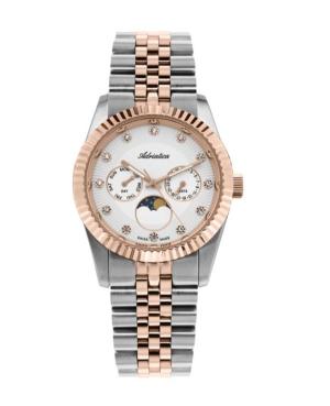 Women Classic Analog Klassisch Swiss Quartz Watch ADRIATICA Silver Dial 37mm A3809.R143QF