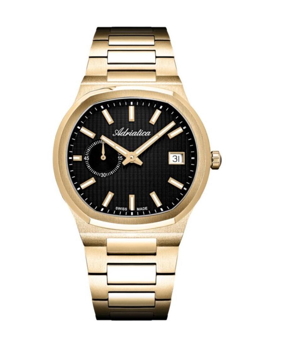 Men Classic Analog Swiss Automatic Watch ADRIATICA Schwarz Dial 40mm A8349.1114A
