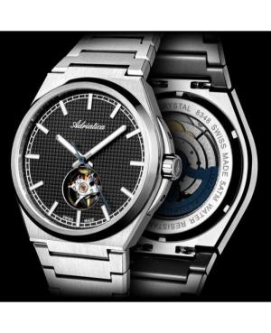 Vyriškas Classic Analog Swiss Kvarcinis - elektroninis, Solar Watch ADRIATICA Juodas Dial 41mm A8348.5114A image 5