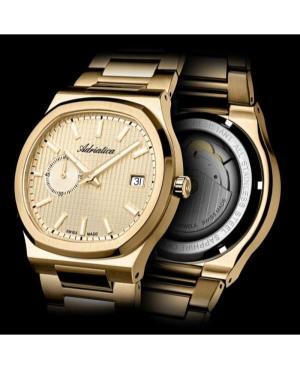 Vyriškas Classic Analog Swiss Kvarcinis - elektroninis, Solar Watch ADRIATICA Gold color Dial 40mm A8349.1111A image 5