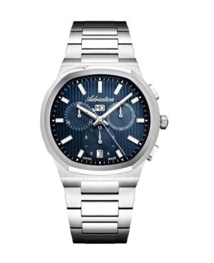 Mężczyźni Classic Analog Szwajcar Zegarek Chronograf ADRIATICA Niebieska Wybierz A8349.5115CH