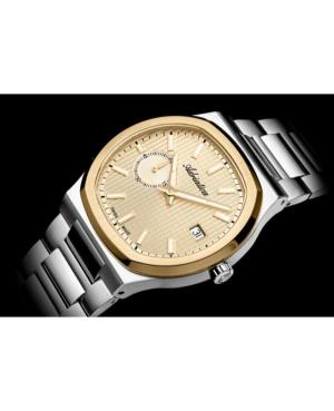 Men Classic Analog Swiss Automatic Watch ADRIATICA Gold color Dial 40mm A8349.2111A image 3