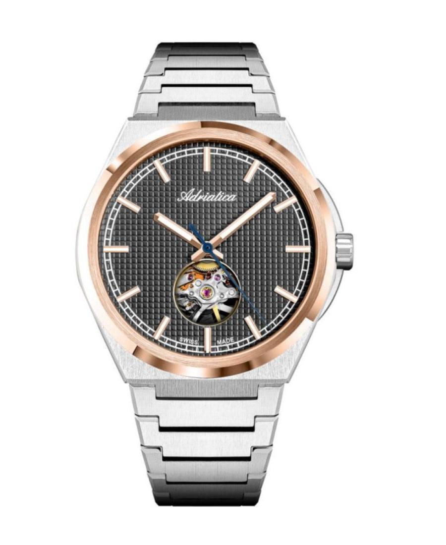 Mężczyźni Classic Analog Szwajcar automatyczny Zegarek ADRIATICA Czarny Wybierz 41mm A8348.R116A