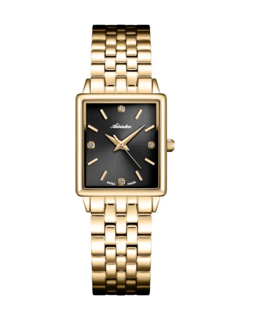 Women Classic Analog Swiss Quartz Watch ADRIATICA Černá Dial A3850.1114Q