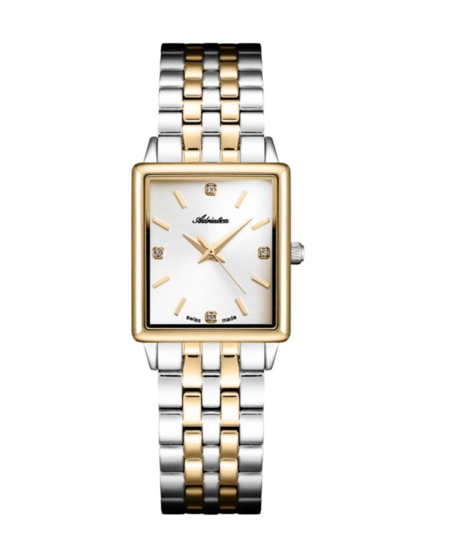 Women Classic Analog Swiss Quartz Watch ADRIATICA Silver Dial A3850.2113Q
