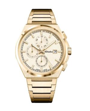 Mężczyźni Classic Analog Szwajcar kwarcowy Zegarek Chronograf ADRIATICA Złoty kolor Wybierz A8348.1111CH