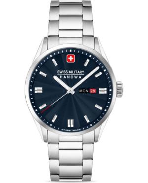 Vyriškas Klasikinis Swiss Kvarcinis Rodyklinis Watch SWISS MILITARY HANOWA SMWGH0001602 Mėlyna Dial 43mm