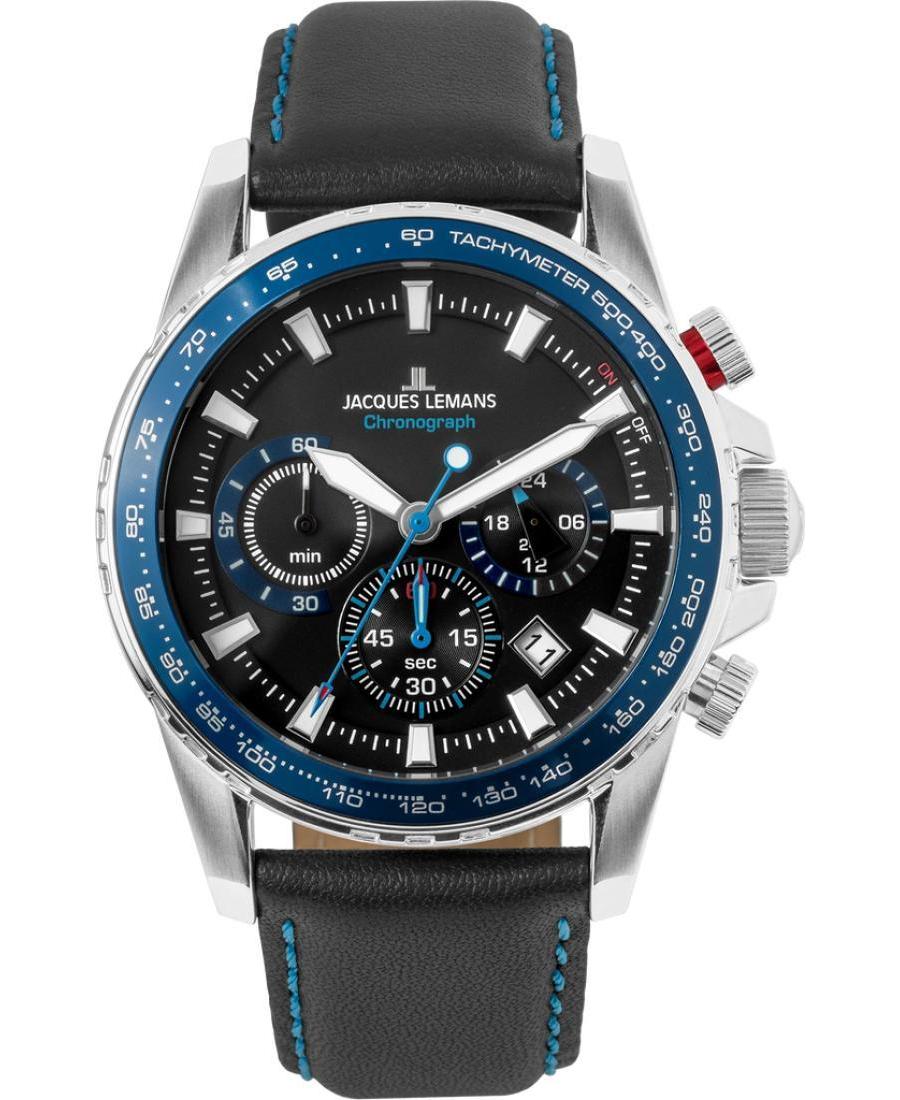 Чоловічий Класичний Спортивний Наручний Годинник JACQUES LEMANS 1-2099B.1
