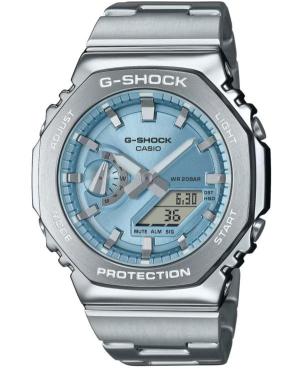 Vyriškas Sportinis Su funkcijomis Diver Japoniškas Kvarcinis Digital Watch Timer CASIO GM-2110D-2AER G-Shock Mėlyna Dial