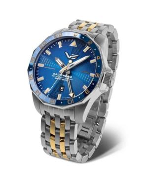 Men Diver Automatic Analog Watch VOSTOK EUROPE NH34-224A793BR Modrá Dial 46mm