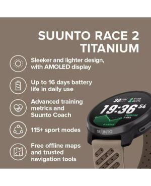 Men Smart watch Functional Sports Digital Watch Timer SUUNTO SS051203000 Schwarz Dial 49mm image 2