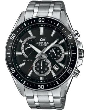 Men Classic Japan Quartz Analog Watch Chronograph CASIO EFR-552D-1AVUEF Black Dial 46mm