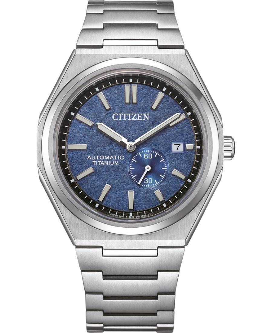 Vyriškas Klasikinis Japoniškas Kvarcinis - elektroninis, Solar Rodyklinis Watch CITIZEN NJ0180-80L Mėlyna Dial 40.5mm