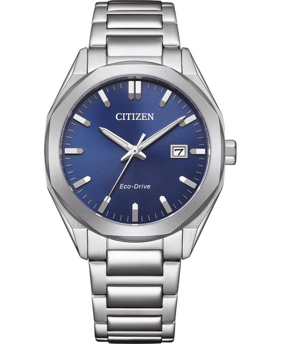 Vyriškas Klasikinis Japoniškas Kvarcinis Rodyklinis Watch CITIZEN BM7620-83L Mėlyna Dial 38mm
