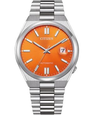 Men Klasické Japan Automatic Analog Watch CITIZEN NJ0151-88Z Oranžová Dial 40mm
