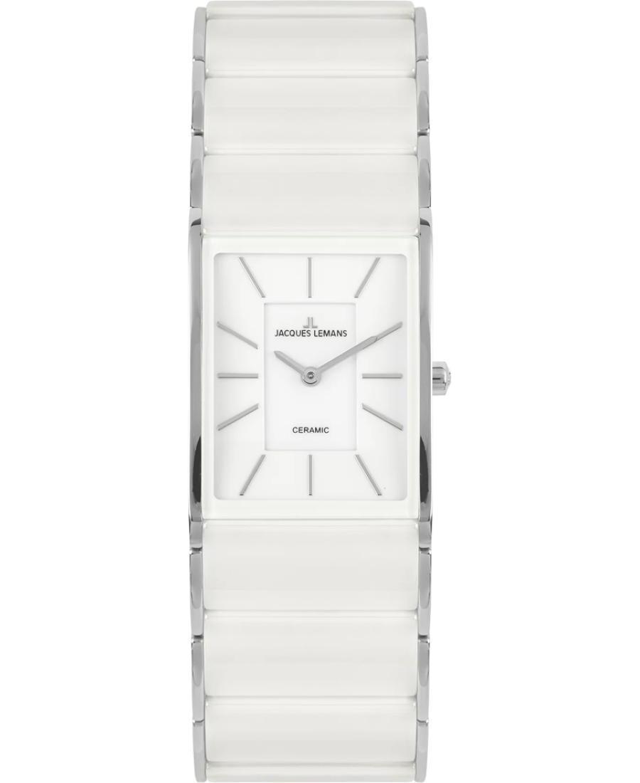 Moteriškas Modernus (fashion) Kvarcinis Rodyklinis Watch JACQUES LEMANS 1-1940B Balta Dial 24mm