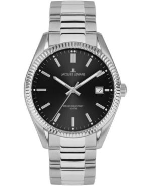Mężczyźni klasyczny kwarcowy analogowe Zegarek JACQUES LEMANS 50-3A Czarny Wybierz 40mm