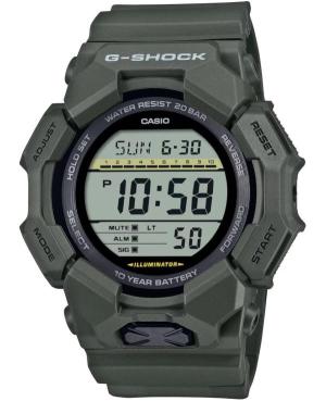 Men Sports Functional Diver Japan Quartz Digital Watch Timer CASIO GD-010-3ER G-Shock Silver color Dial 52mm