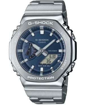 Men Sports Functional Diver Japan Quartz Digital Watch Timer CASIO GM-2110D-2BER G-Shock Blue Dial