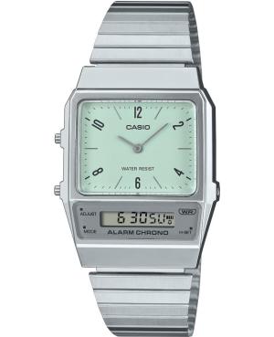 Men Klasické Functional Japan Quartz Digital Watch Alarm CASIO AQ-800E-3AEF Zelená Dial 32.1mm