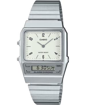 Mężczyźni klasyczny Funkcjonalny Japonia kwarcowy cyfrowe Zegarek Budzik CASIO AQ-800E-7A2EF Biały Wybierz 32.1mm