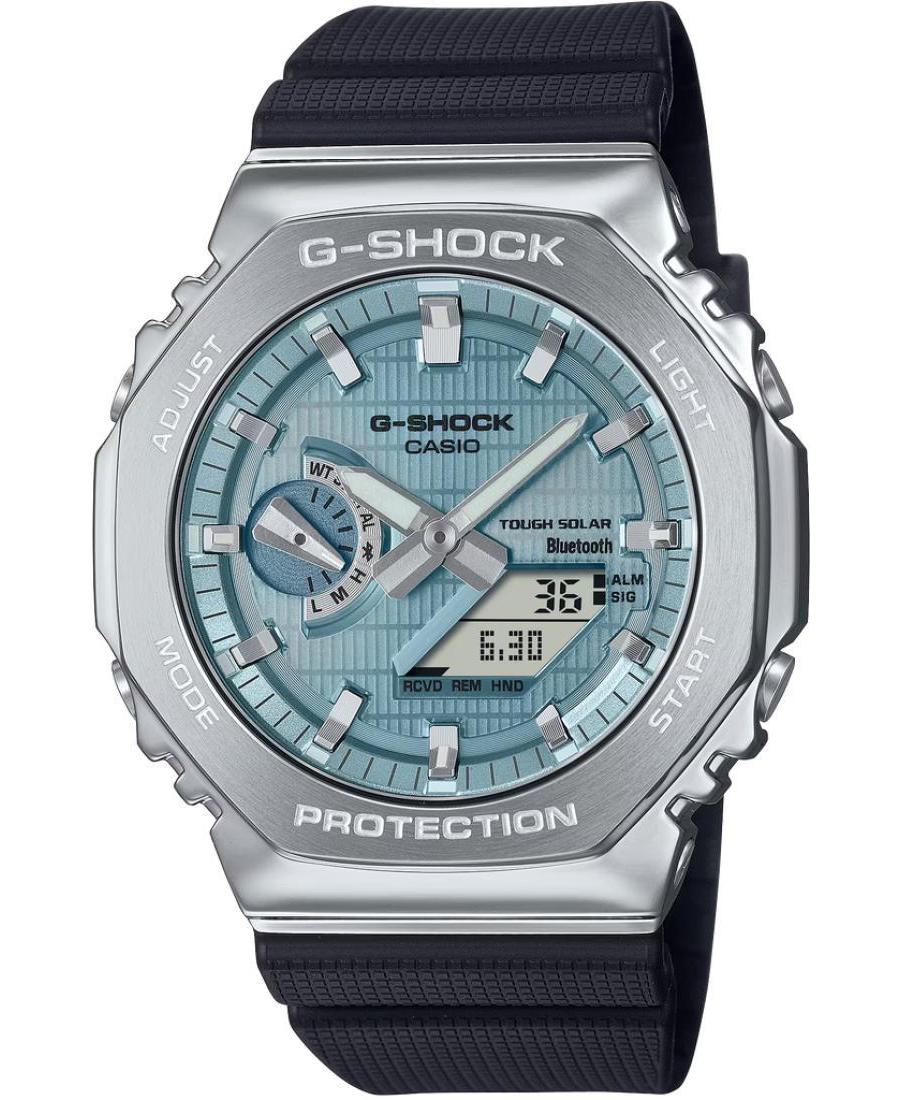 Men Sports Functional Diver Japan Quartz Analog Watch Alarm CASIO GBM-2100A-1A2ER G-Shock Blau Dial